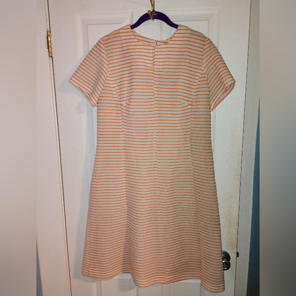 Striped Orange and White Dress